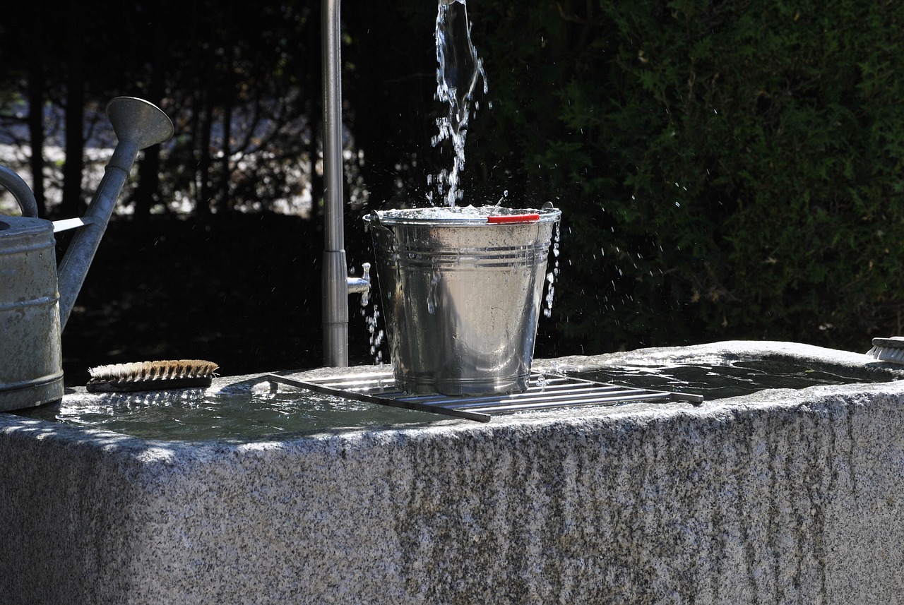 Bucket Filling with Water - Leaking Pipe Damage in Southampton