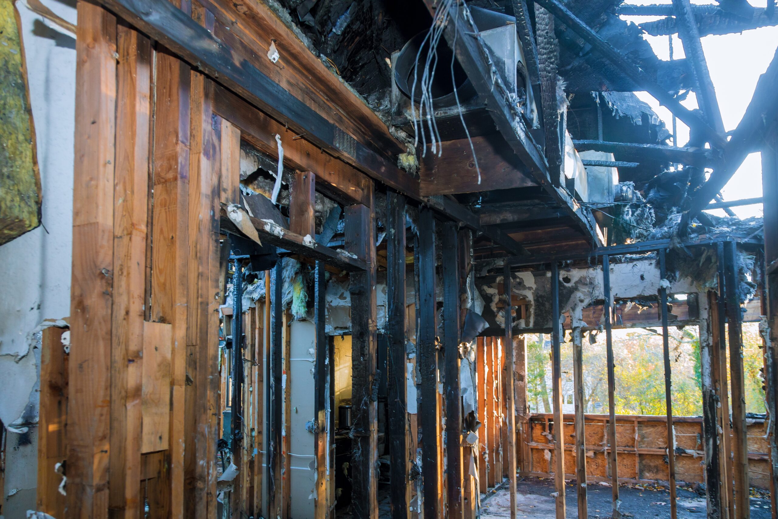 Commercial Fire Insurance Coverage - Burnt out building