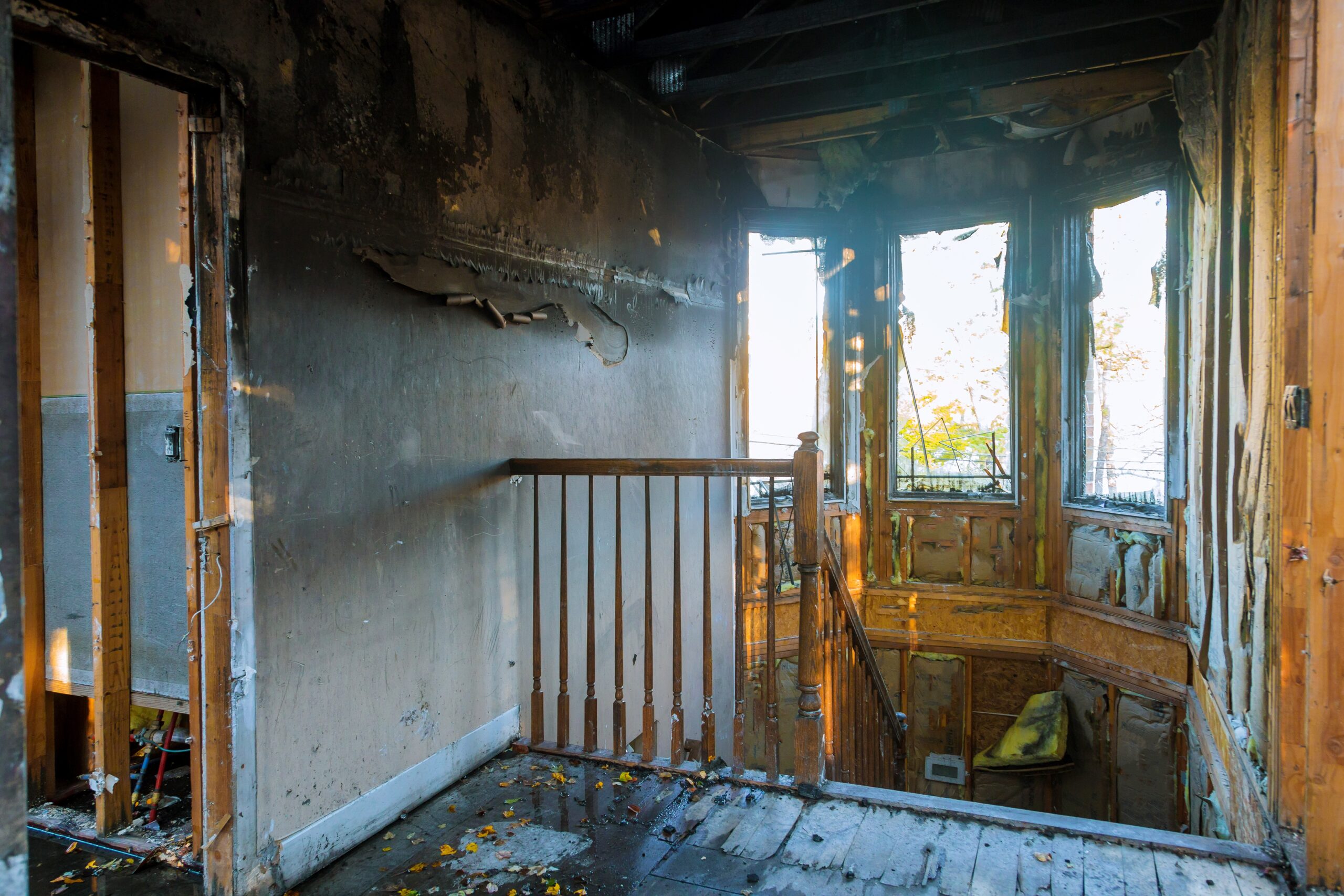 Property Loss After Fire A Quick Guide to Making a Claim in the UK - Interior of Home after fire
